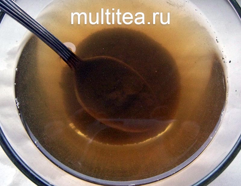 Улун с женьшенем через 2 мин муть оседает