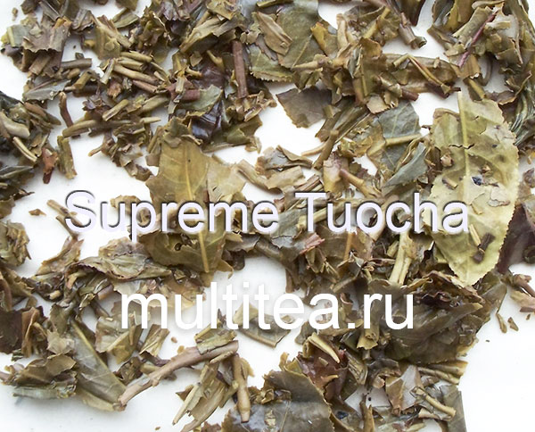 листья после заваривания шен пуэра Xia Guan supreme tuocha