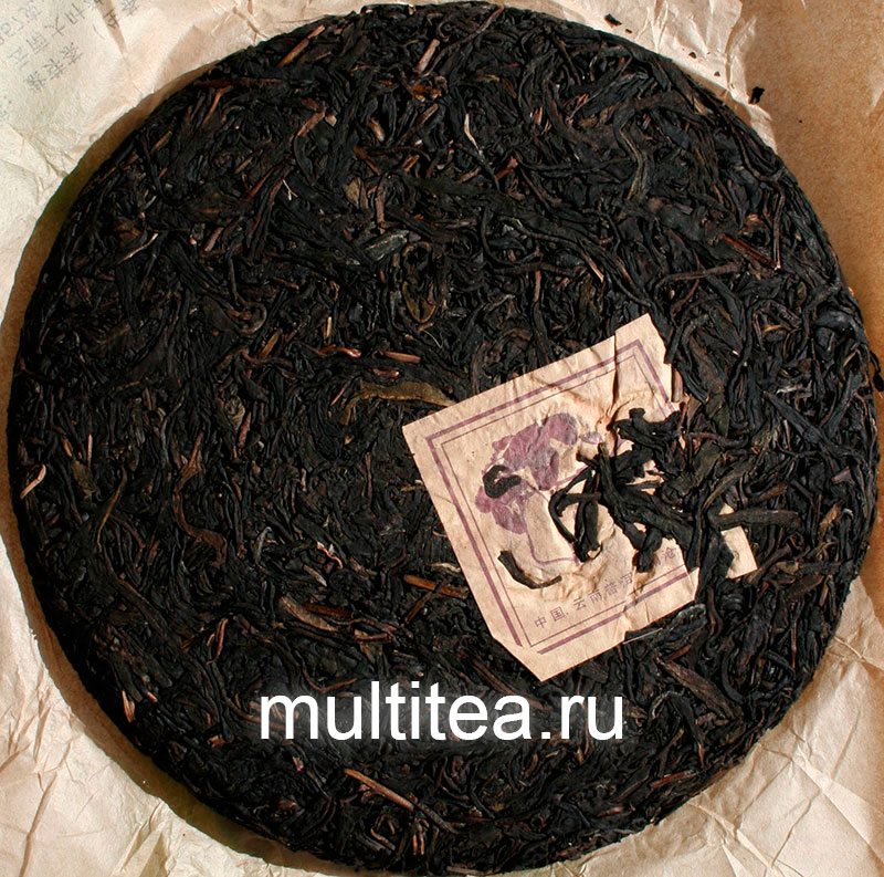 блин 357 грамм фиолетового пуэра lancang 2005