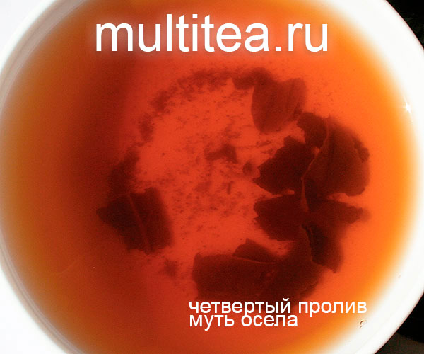 четвертый пролив в пиале фиолетового шен пуэра lan cang 2005 года очень много оседает мути