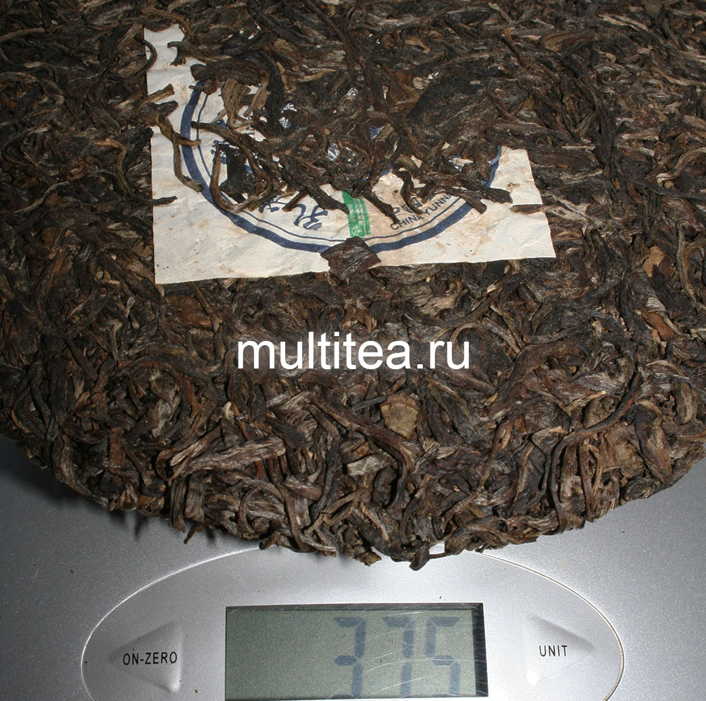 весы показали меньше 400 грамм в блине шен пуэра Puwen