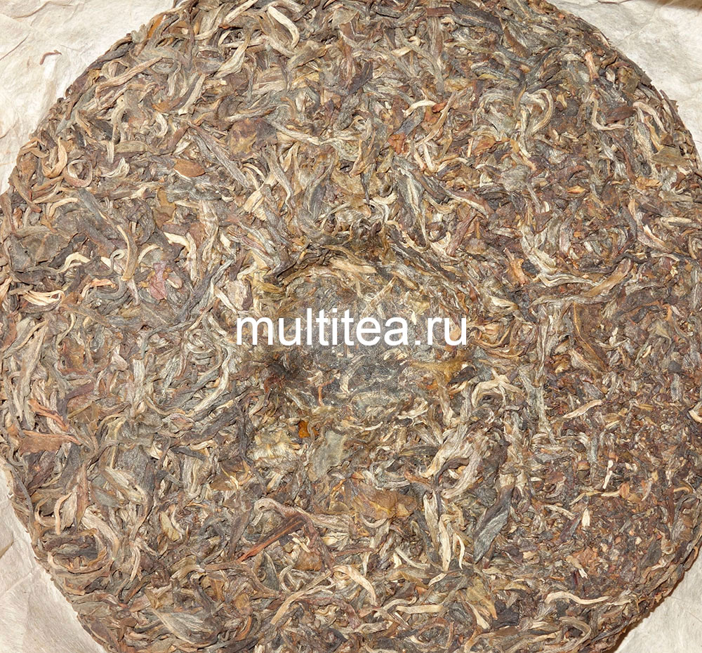 обратная сторона блина шен пуэра Early Spring in ZheDong