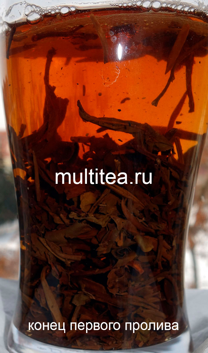 Конец первого пролива шен пуэра TuLin Qi Zi Bing