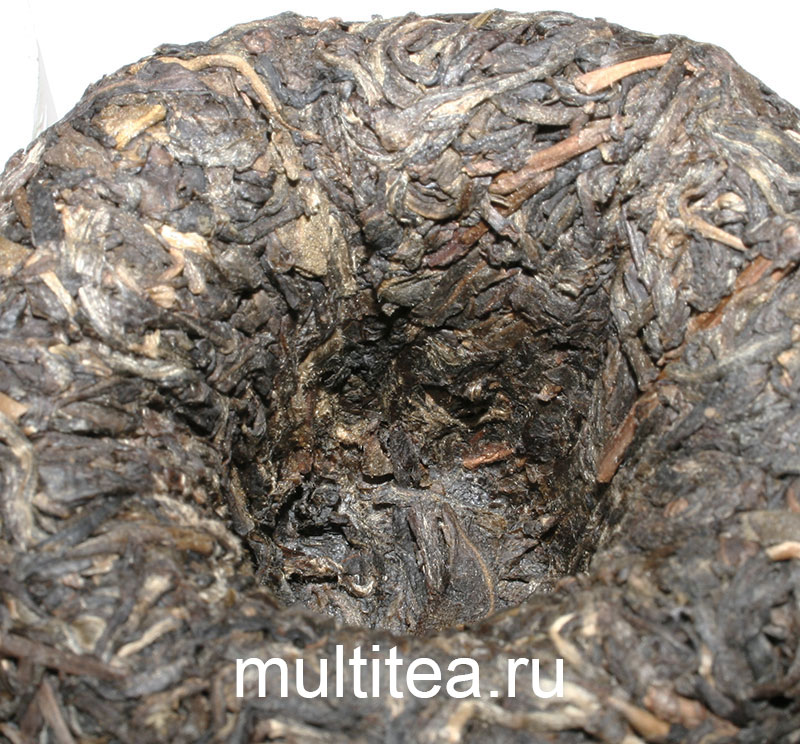 дно туочи шен пуэра Xiaguan зеленая круглая коробка