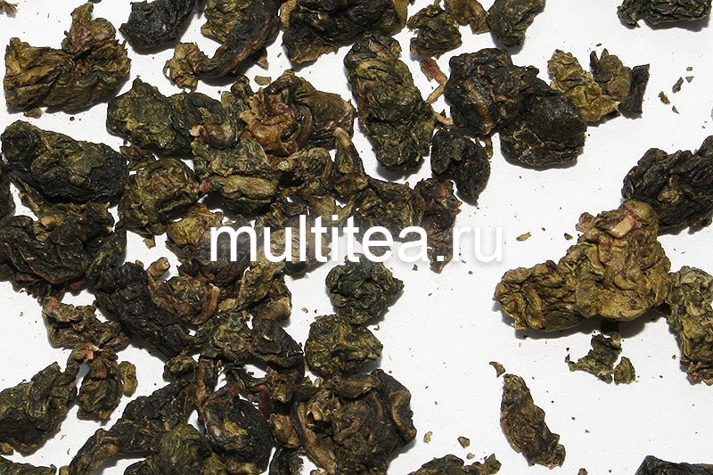 скрученные листья улуна tieguanyin Maoxie до заваривания