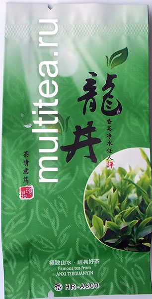 упаковка зеленого чая Longjing